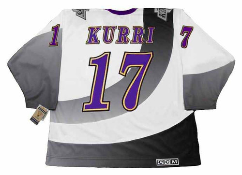 Custom Vintage CCM NHL Los Angeles Kings Jordan #23 Hockey Jersey