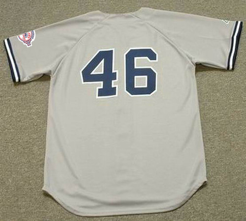 Andy Pettitte 2003 New York Yankees MLB Away Throwback Baseball Jersey - BACK