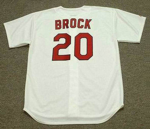 Lou Brock HOF 1985 Signed Majestic St. Louis Cardinals Jersey