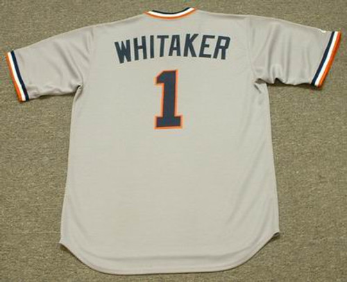 LOU WHITAKER Detroit Tigers 1984 Majestic Cooperstown Throwback Baseball Jersey