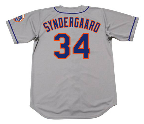 NOAH SYNDERGAARD New York Mets 2016 Majestic Away Baseball Jersey - BACK