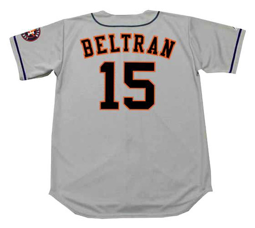 CARLOS BELTRAN Houston Astros 2017 Away Majestic Baseball Throwback Jersey - BACK