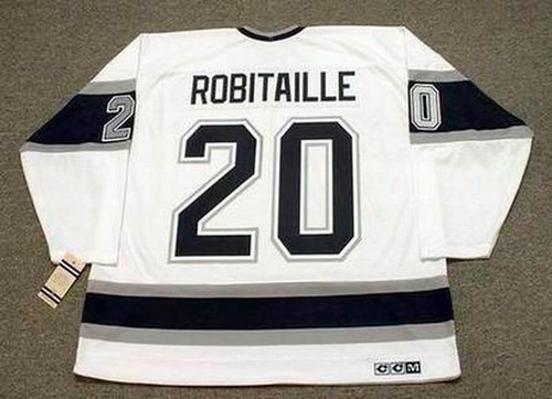 LUC ROBITAILLE Los Angeles Kings 1993 Home CCM Throwback NHL Hockey Jersey - BACK
