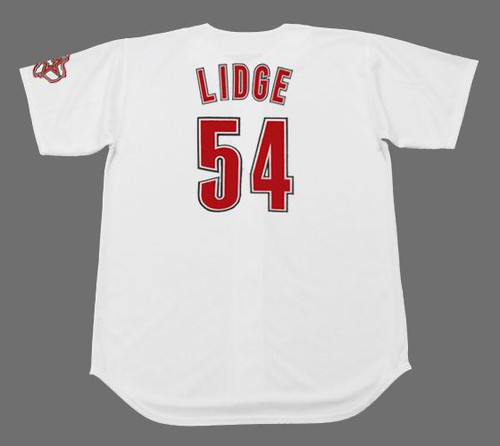 BRAD LIDGE Houston Astros 2005 Home Majestic Baseball Throwback Jersey - BACK