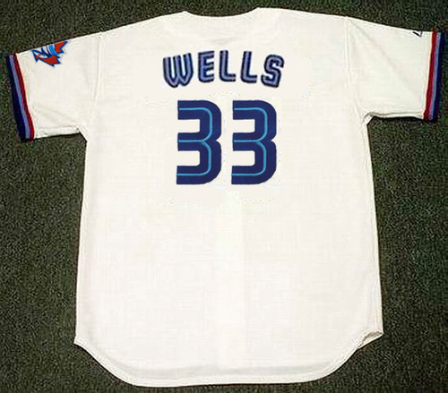 DAVID WELLS Toronto Blue Jays 2000 Majestic Throwback Home Baseball Jersey