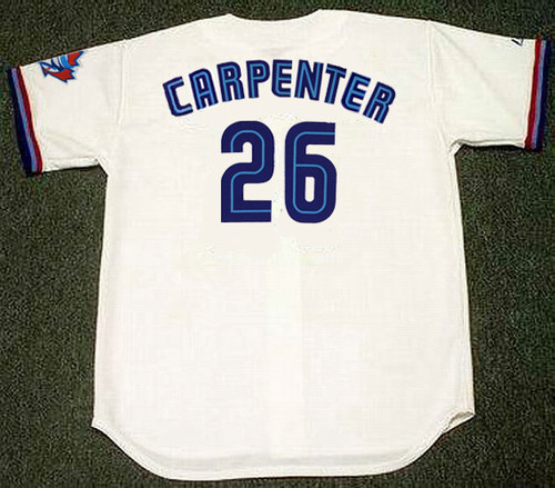 CHRIS CARPENTER Toronto Blue Jays 2000 Majestic Throwback Home Baseball Jersey