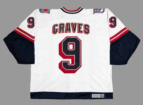 1998 New York Rangers CCM Vintage ADAM GRAVES NHL throwback jersey - BACK