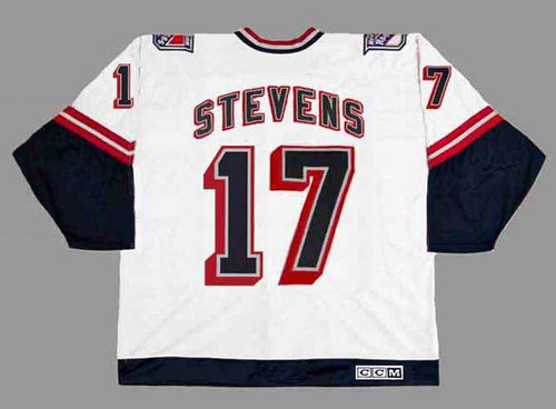 KEVIN STEVENS New York Rangers 1998 CCM Throwback Alternate NHL Jersey - BACK