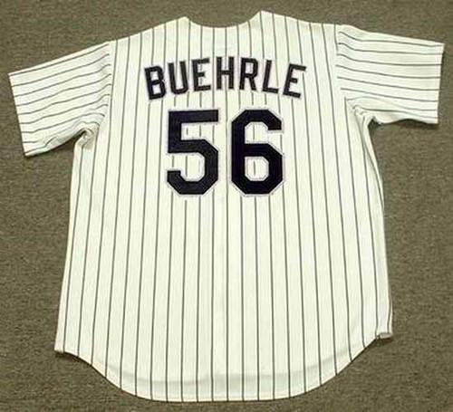 MARK BUEHRLE Chicago White Sox 2006 Home Majestic Throwback Baseball Jersey - BACK