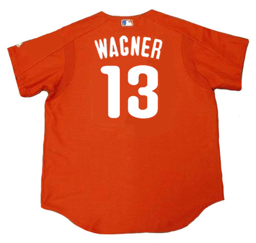 BILLY WAGNER Philadelphia Phillies 2005 Majestic Authentic Throwback Baseball Jersey - Back