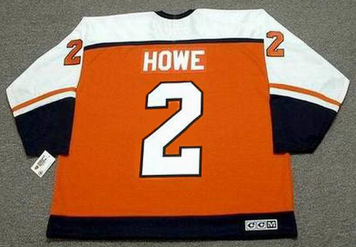 MARK HOWE Philadelphia Flyers 1987 CCM Throwback Away NHL Hockey Jersey - Back