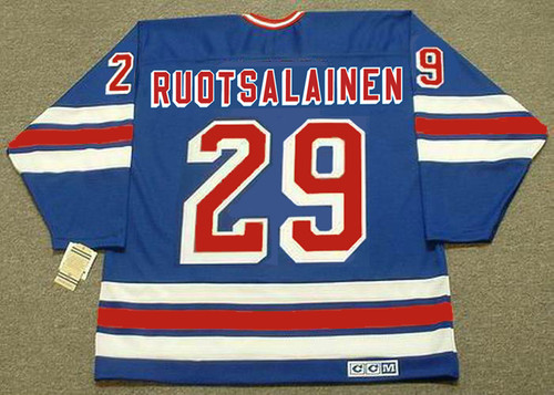 REIJO RUOTSALAINEN New York Rangers 1984 Away  CCM NHL Vintage Throwback Jersey - BACK