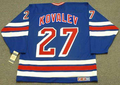 ALEX KOVALEV New York Rangers 1995 CCM Vintage Throwback NHL Hockey Jersey - BACK