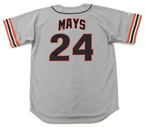 WILLIE MAYS San Francisco Giants 1980's Away Majestic Baseball Throwback Jersey - BACK