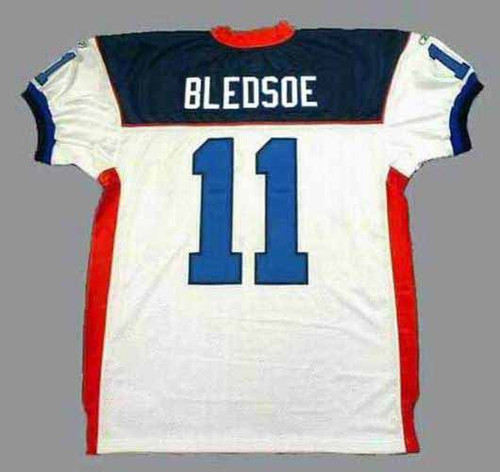 DREW BLEDSOE Buffalo Bills 2004 Away Reebok Authentic Throwback NFL Jersey - BACK