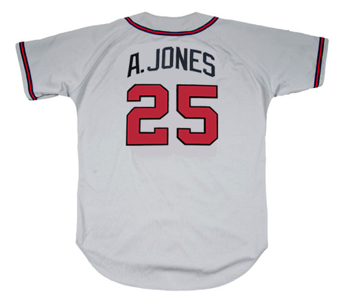 21022 Cooperstown ATLANTA BRAVES Authentic Throwback Vintage Baseball  JERSEY NEW