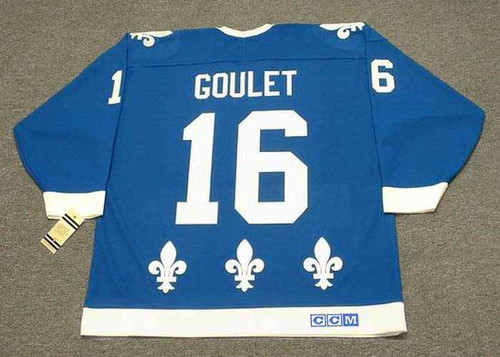MICHEL GOULET Quebec Nordiques 1988 Away CCM Vintage Throwback Hockey Jersey - BACK