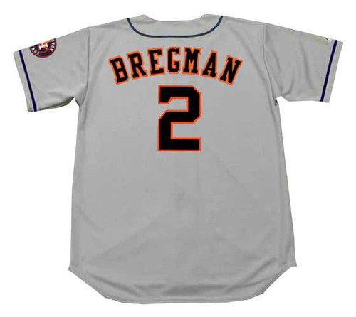 ALEX BREGMAN Houston Astros  Away Majestic Baseball Throwback Jersey - BACK