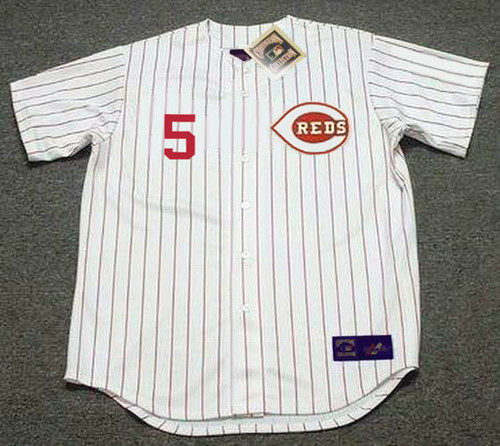 Cincinnati Reds 1969 Men's Cooperstown Grey Road Jersey w/ MLB 100th  Patch