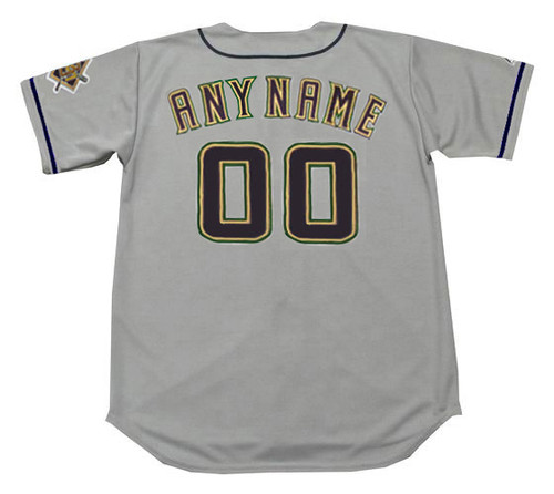 MILWAUKEE BREWERS 1990's Away Majestic Throwback Customized Baseball Jersey - BACK