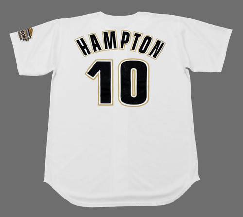 MIKE HAMPTON Houston Astros 1994 Home Majestic Baseball Throwback Jersey - BACK