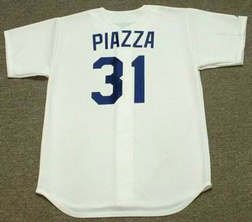 MIKE PIAZZA Los Angeles Dodgers 1995 Majestic Throwback Away