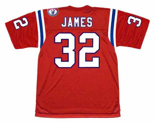 CRAIG JAMES New England Patriots 1984 Throwback Home NFL Football Jersey - BACK