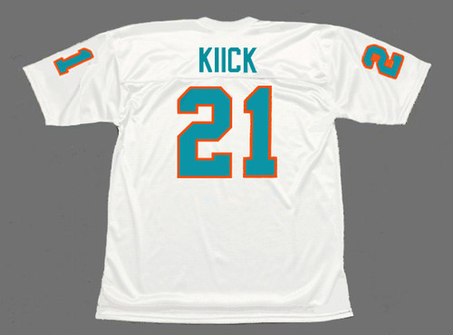 JIM KIICK Miami Dolphins 1972 Throwback NFL Football Jersey - BACK