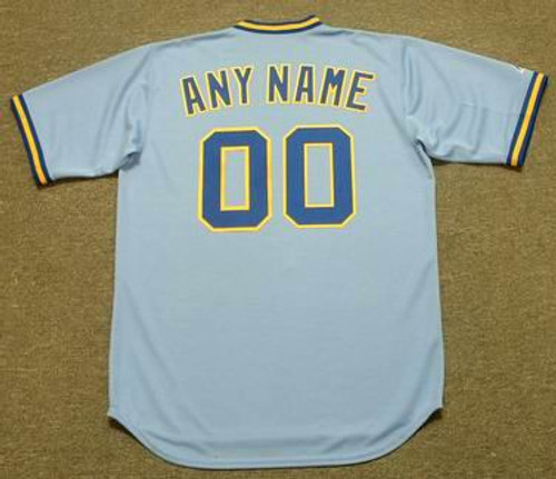 MILWAUKEE BREWERS 1970's Majestic Throwback Away Jersey Customized Any  Name & Number(s) - Custom Throwback Jerseys