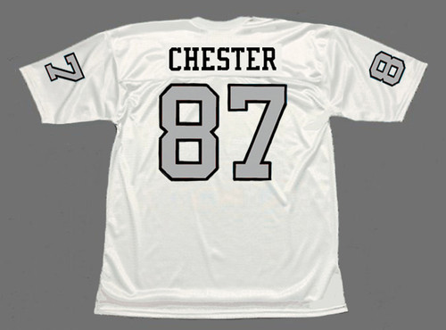 RAYMOND CHESTER Oakland Raiders 1970 Away Throwback NFL Football Jersey - BACK