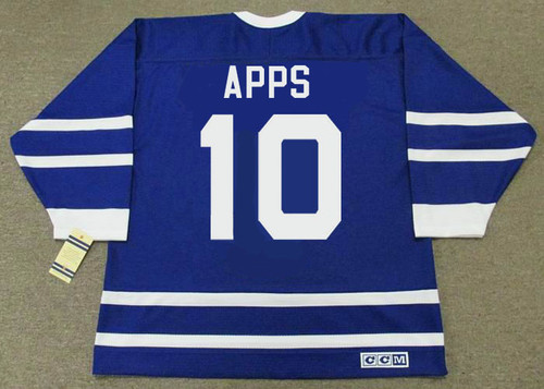 SYL APPS Toronto Maple Leafs 1940's CCM Vintage Throwback NHL Hockey Jersey - BACK