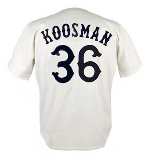 JERRY KOOSMAN Chicago White Sox 1981 Home Majestic Throwback Baseball Jersey - BACK