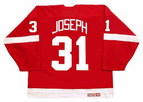 CURTIS JOSEPH Detroit Red Wings 2002 Away CCM Throwback NHL Hockey Jersey - BACK