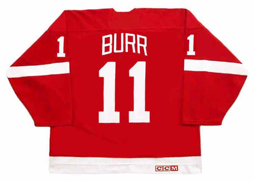 SHAWN BURR Detroit Red Wings 1985 Away CCM Throwback NHL Hockey Jersey - BACK