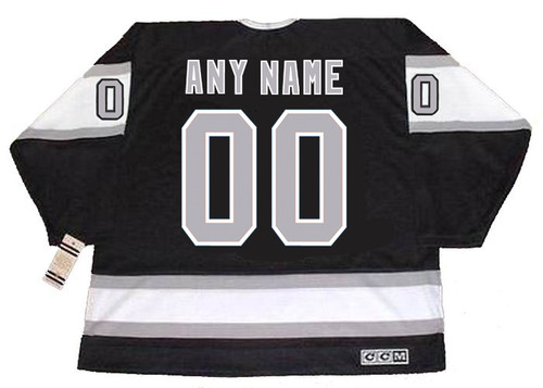 LOS ANGELES KINGS 1980's Away CCM Vintage Customized Jersey - BACK