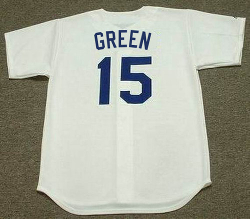 SHAWN GREEN Los Angeles Dodgers 2000 Home Majestic Throwback Baseball Jersey - BACK