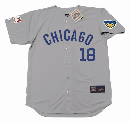 GLENN BECKERT Chicago Cubs 1969 Away Majestic Throwback Baseball Jersey - FRONT