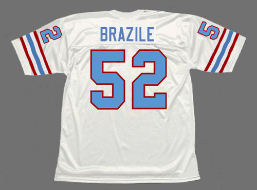 ROBERT BRAZILE Houston Oilers 1977 Throwback NFL Football Jersey - BACK