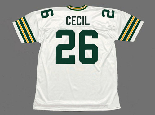 CHUCK CECIL Green Bay Packers 1992 Throwback NFL Football Jersey - BACK