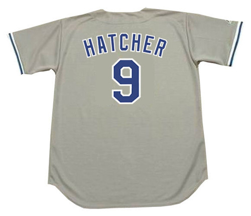 MICKEY HATCHER Los Angeles Dodgers 1988 Away Majestic Throwback Baseball Jersey - Back