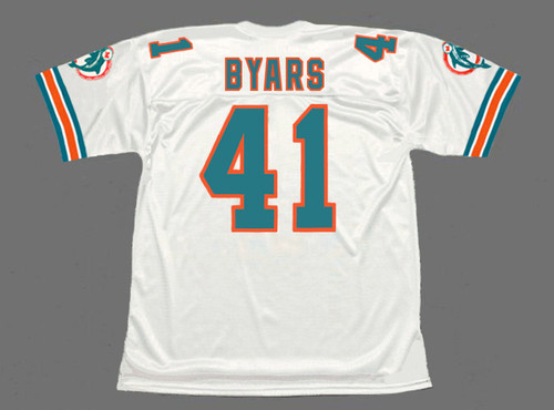 KEITH BYARS Miami Dolphins 1994 Throwback NFL Football Jersey - BACK