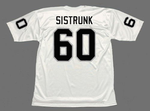 OTIS SISTRUNK Oakland Raiders 1976 Away Throwback NFL Football Jersey - BACK