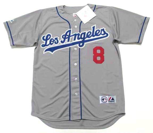 KOBE BRYANT Los Angeles Dodgers 1990's Away Majestic Throwback Baseball Jersey - Front