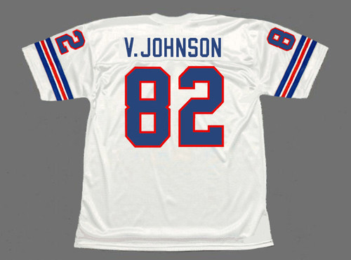 VANCE JOHNSON Denver Broncos 1987 Throwback NFL Football Jersey - BACK