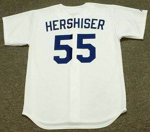 OREL HERSHISER  Los Angeles Dodgers 1988 Away Throwback Baseball Jersey