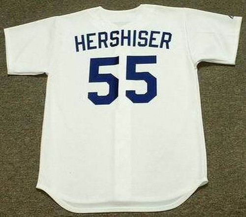 Orel Hershiser Custom Throwback 80s Los Angeles Dodgers Home Jersey Mens  Small