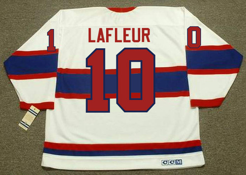 Montreal Canadiens No10 Guy Lafleur White CH-CCM Throwback Stitched NHL Jersey