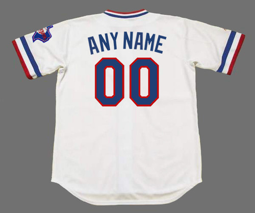 TEXAS RANGERS 1980's Majestic Throwback Home Customized Jersey - BACK