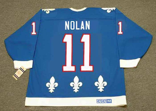 OWEN NOLAN Quebec Nordiques 1994 Away CCM Throwback NHL Hockey Jersey - BACK