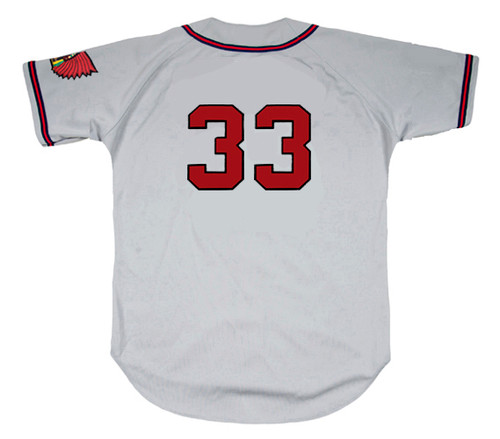 Hank Aaron Jersey. 1957-58 Milwaukee Braves away jersey